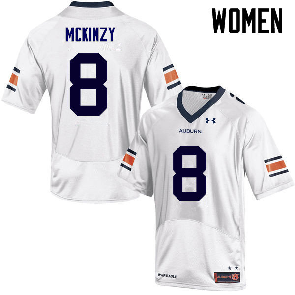 Auburn Tigers Women's Cassanova McKinzy #8 White Under Armour Stitched College NCAA Authentic Football Jersey QIQ6774SP